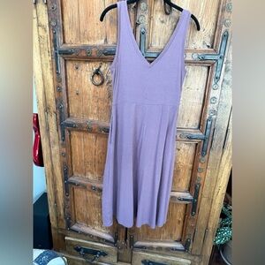 a new day Lavender Midi Dress Ribbed EUC